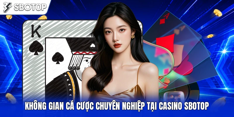 Không gian cá cược chuyên nghiệp tại casino SBOTOP