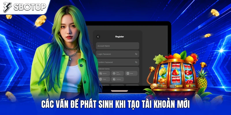 Các vấn đề phát sinh khi tạo tài khoản mới